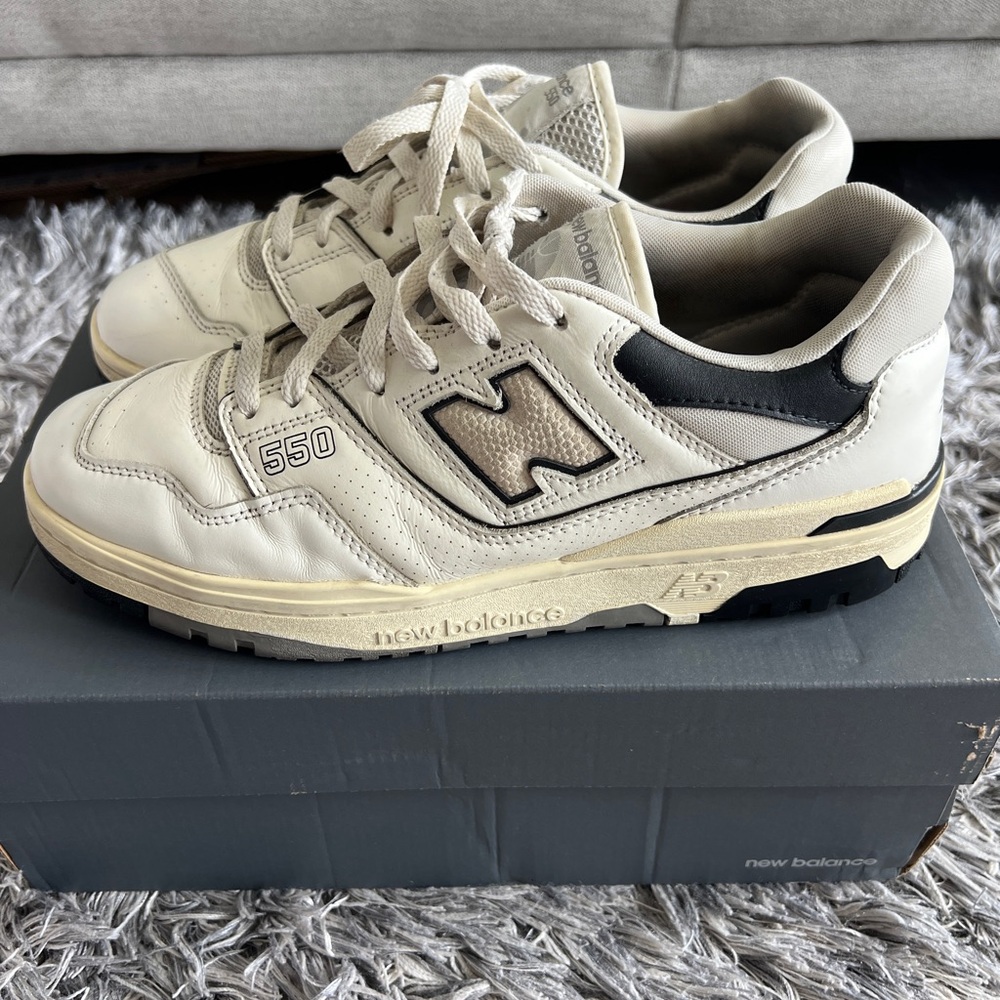 New Balance BB 550 LWT Cream Black Sea Salt Sz 11 Original Box